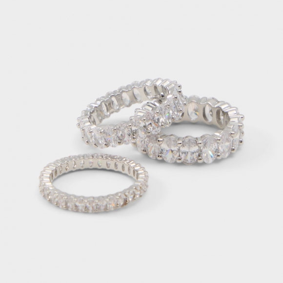 Aldo Ovalstack - Silver/clear multi