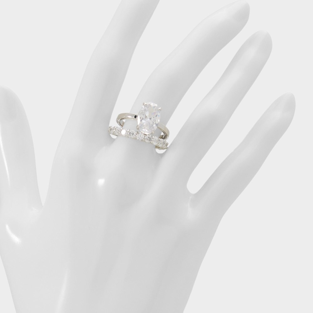 Aldo Ovalsparkles - Silver/clear multi